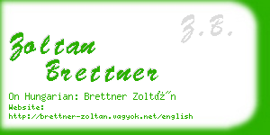 zoltan brettner business card